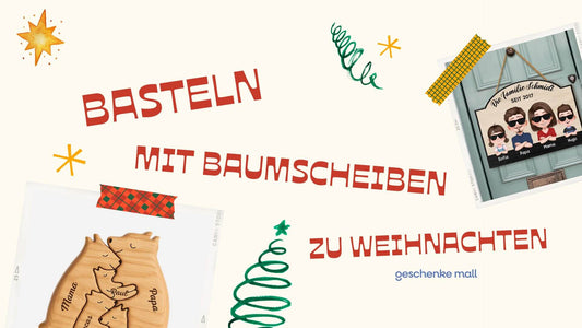 basteln mit baumscheiben weihnachten