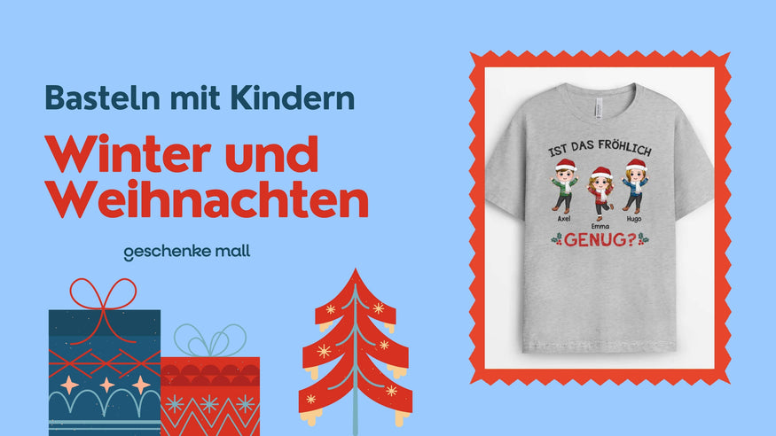 basteln mit kindern winter und weihnachten