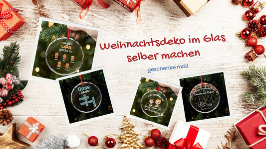 weihnachtsdeko im glas selber machen
