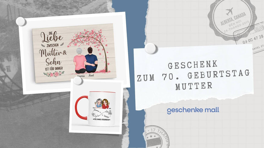 geschenk 70. geburtstag mutter