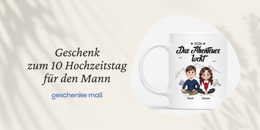 geschenk zum 10 hochzeitstag mann