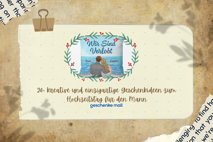 20+ kreative und einzigartige Geschenkideen zum Hochzeitstag für den Mann