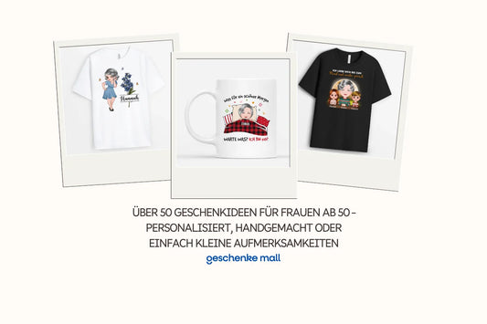 geschenkidee frau 50