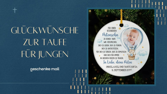 glückwünsche zur taufe junge