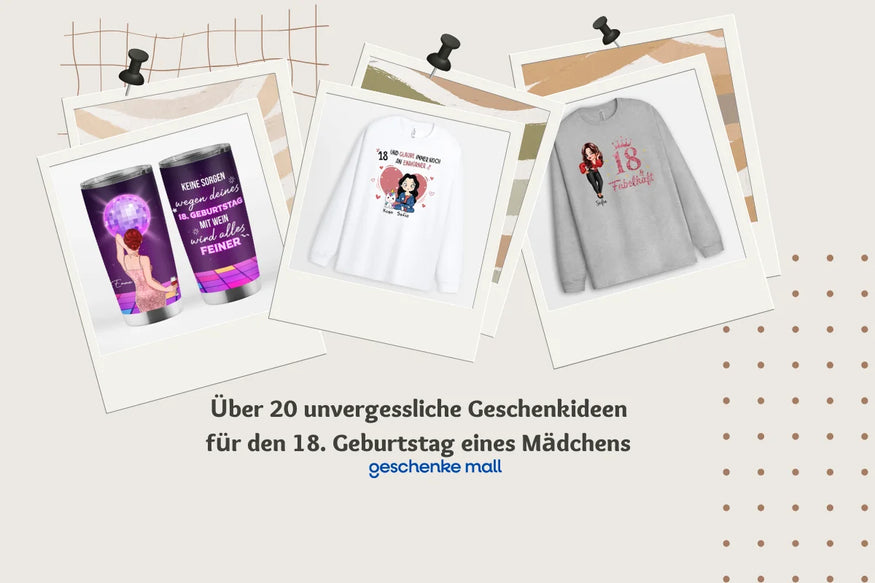 idee geschenk 18. geburtstag mädel