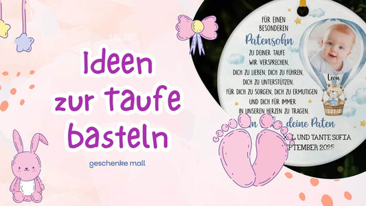 selbstgemachte geschenk zur taufe basteln​