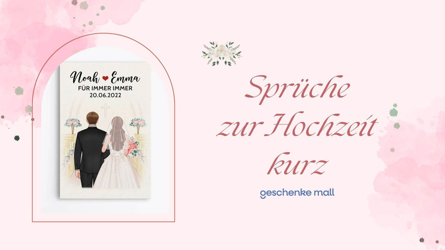 spruch zur hochzeit kurz