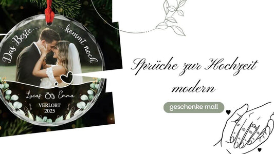 TOP 50 Sprüche zur Hochzeit modern – Witzig, kurz & zeitgemäß