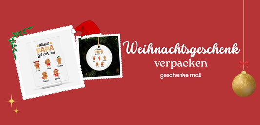 Weihnachtsgeschenk verpacken