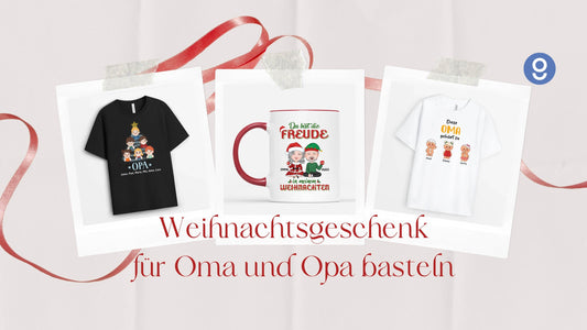weihnachtsgeschenk für oma und opa basteln​