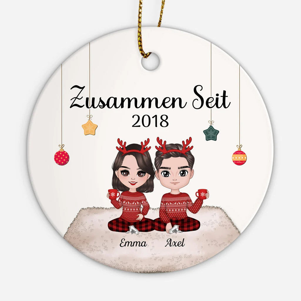 Personalisiertes Ornament Weihnachten Zusammen für Paare