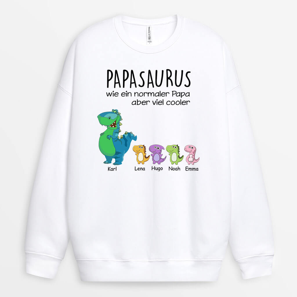 0030WGE1 personalisierte geschenke Pullover dinosaurier opa papa