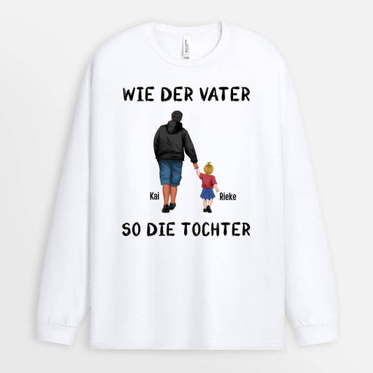 0061NGE2 individuelle Langarmshirt aufmerksamkeiten sohn papa tochter