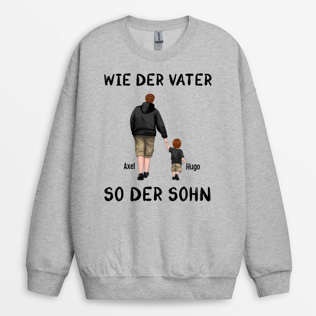 Papa Sweatshirt personalisiert Vater und Sohn - Main Image