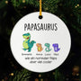 0114OGE1 papasaurus mamasaurus personalisierte keranik ornamente mama papa 0114O0V0B