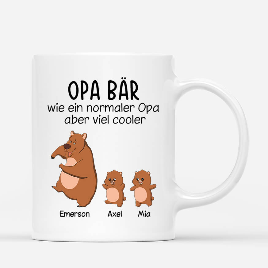 0257MGE1 personalisierte papa bar wie ein normaler papa aber viel cooler tasse