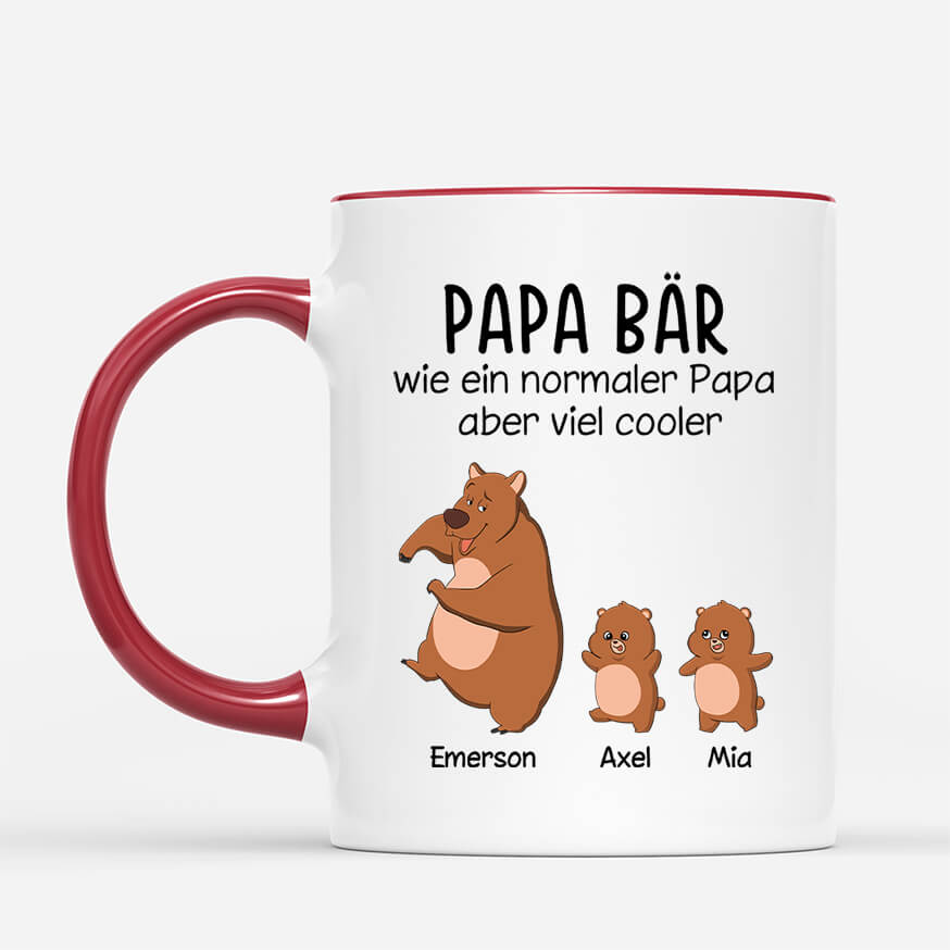 0257MGE2 personalisierte papa bar wie ein normaler papa aber viel cooler tasse