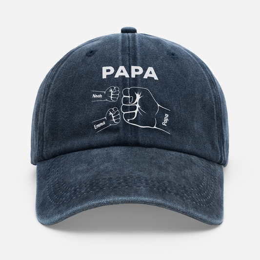 0263AGE1 papa faustgruss washed cap personalisiert papa opa 0263ajsf8b