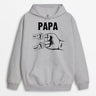 Personalisiertes Fauststoß Papa Opa und Kinder Hoodie