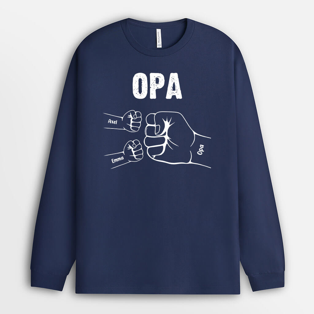 0263NGE2 personalisierte Langarmshirt geschenke fauststoss opa papa kinder_449d3436 b0d3 4b0e bb24 611a10823ca0