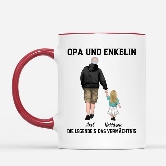 0299MGE2 personalisierte papa sohn  die legende der erbe tasse