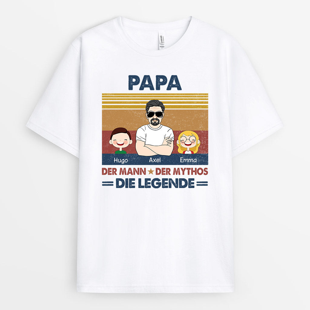 0333AGE1 personalisierte T Shirt geschenke kinder opa papa