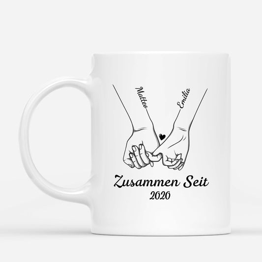 0415M207GGE1 personalisierte Tasse geschenke hand paar zusammen