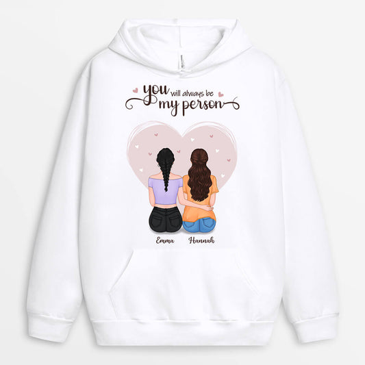 0443HGE1 Personalisierte Geschenke Hoodie Besties Beste Freundin