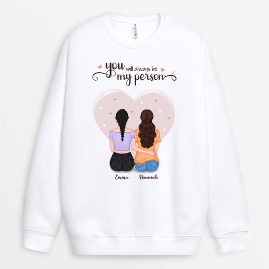 0443WGE1 Personalisierte Geschenke Pullover Besties Beste Freundin