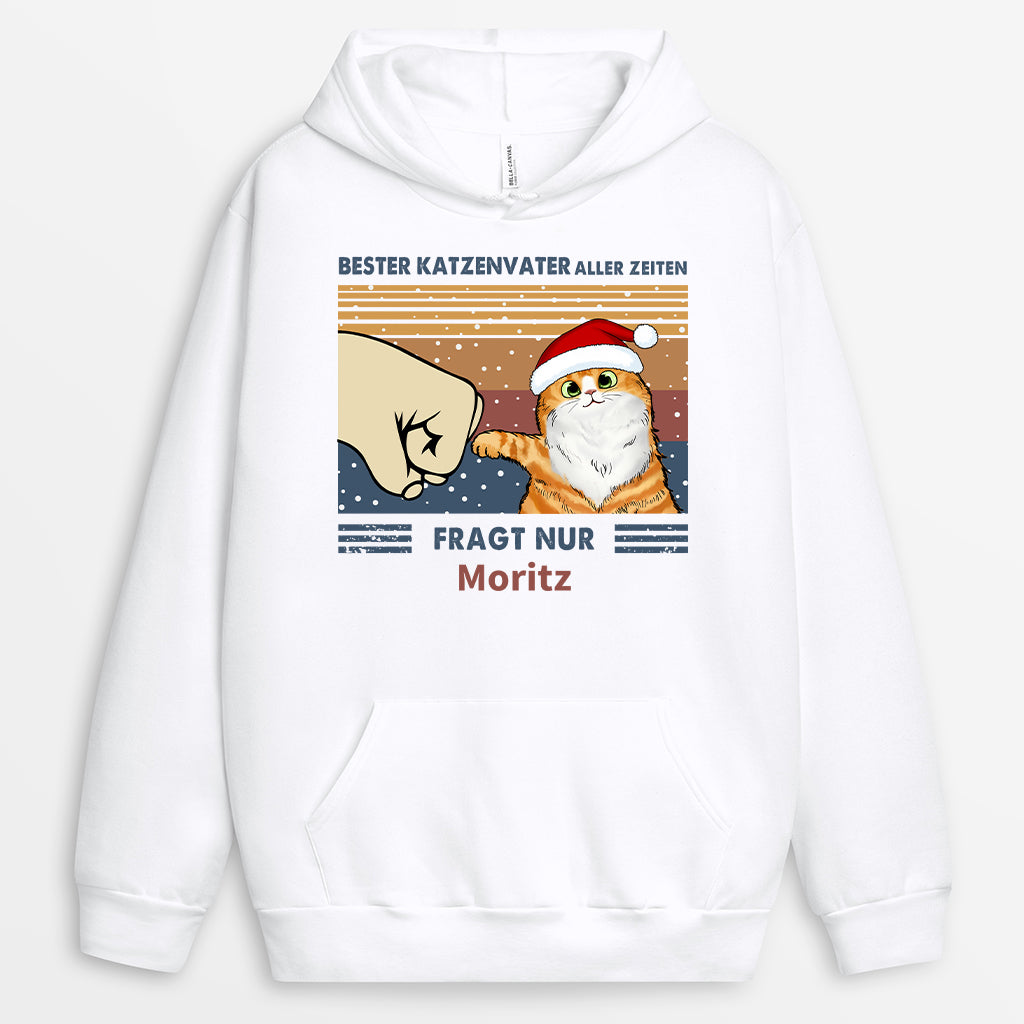 0528WGE1 bester katzenpapa aller zeiten personalisierte sweatshirts weihnachten 0528W5L8D