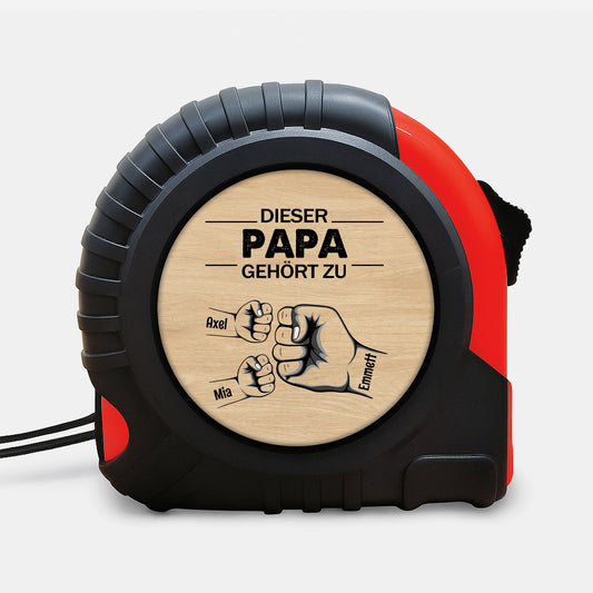 0632OGE1 dieser papa gehort zu faust massband personalisiert papa 0632OKM8B