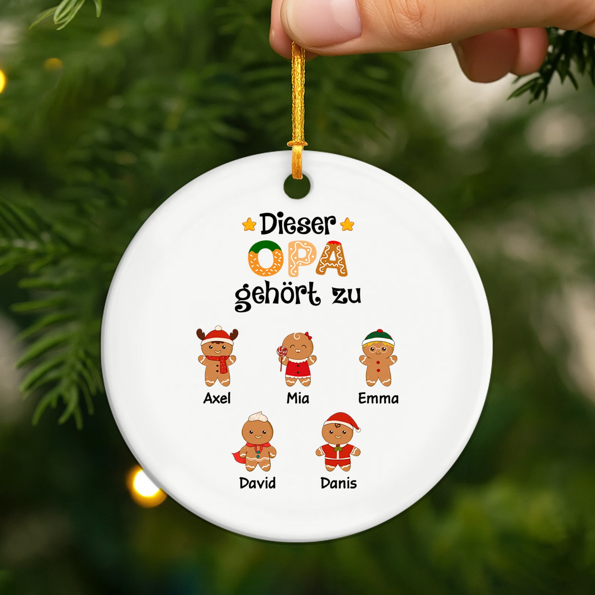 0661OGE2 dieser papa gehort zu lebkuchenmann personalisierte keramik ornamente_ papa weihnachten 0661O8Q7B