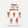 0661RGE1 dieser papa gehort zu lebkuchenmann personalisierte acryl plakette papa weihnachten 0661R8Q7B
