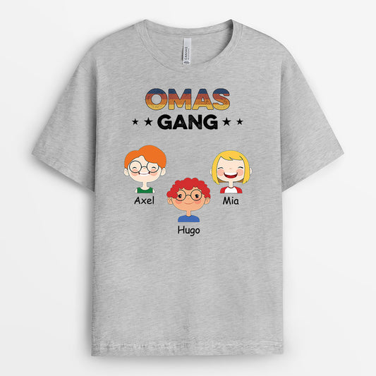 0755AGE1 Personalisierte Geschenke T Shirt Kinder Mama Oma