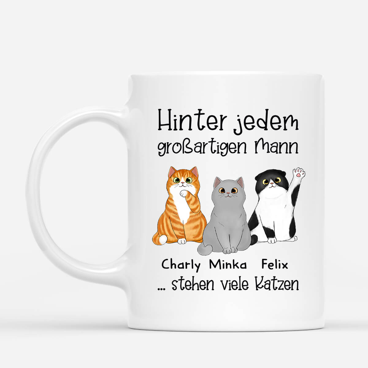 0763MGE1 Personalisierte Geschenke Tasse Katze Katzenvater Katzenbesitzer_1