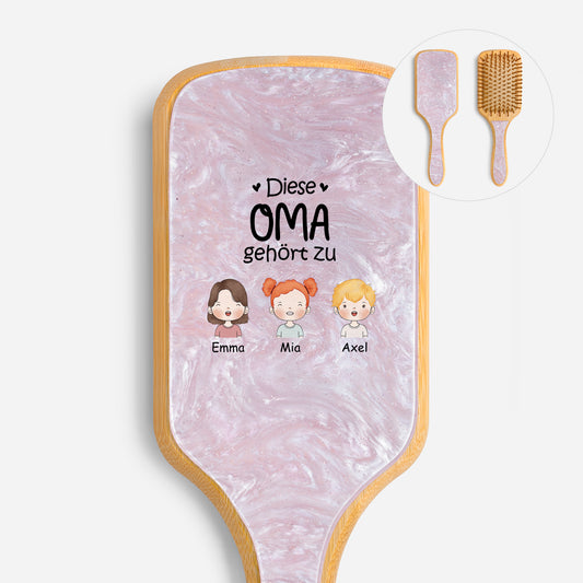 0827AGE1 diese oma gehort zu personalisiertes geschenk  uv druck bambus haarburste mamaoma 0827aq6p5a