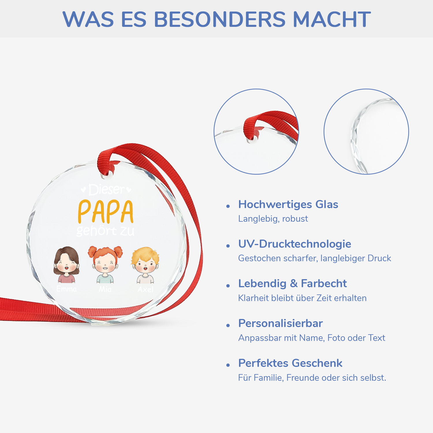 0827OGE4 dieser papa gehort zu kinder personalisierte glas ornamente papa 0827O8N8B