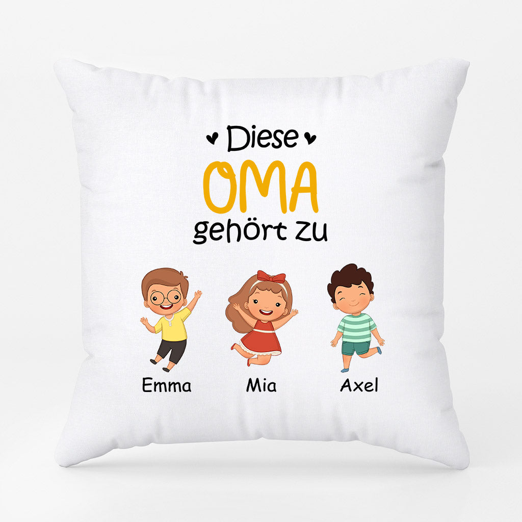 0865AGE2 Personalisierte Geschenke Kissen Kinder Enkel Mama Oma