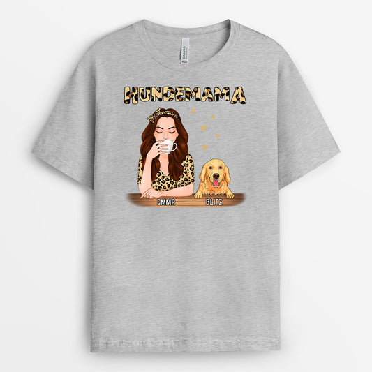 0866AGE1 Personalisierte Geschenke T Shirt Hunde Hundebesitzer