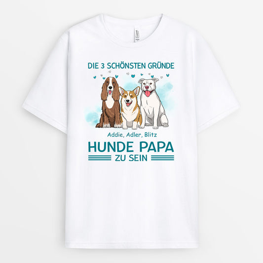 0891AGE1 Personalisierte Geschenke T Shirt Grund Hunde Hundeliebhaber Hundebesitzer