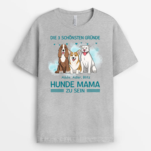 0891AGE2 Personalisierte Geschenke T Shirt Grund Hunde Hundeliebhaber Hundebesitzer