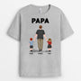 0909AGE2 Personalisierte Geschenke T Shirt Kinder Papa Opa