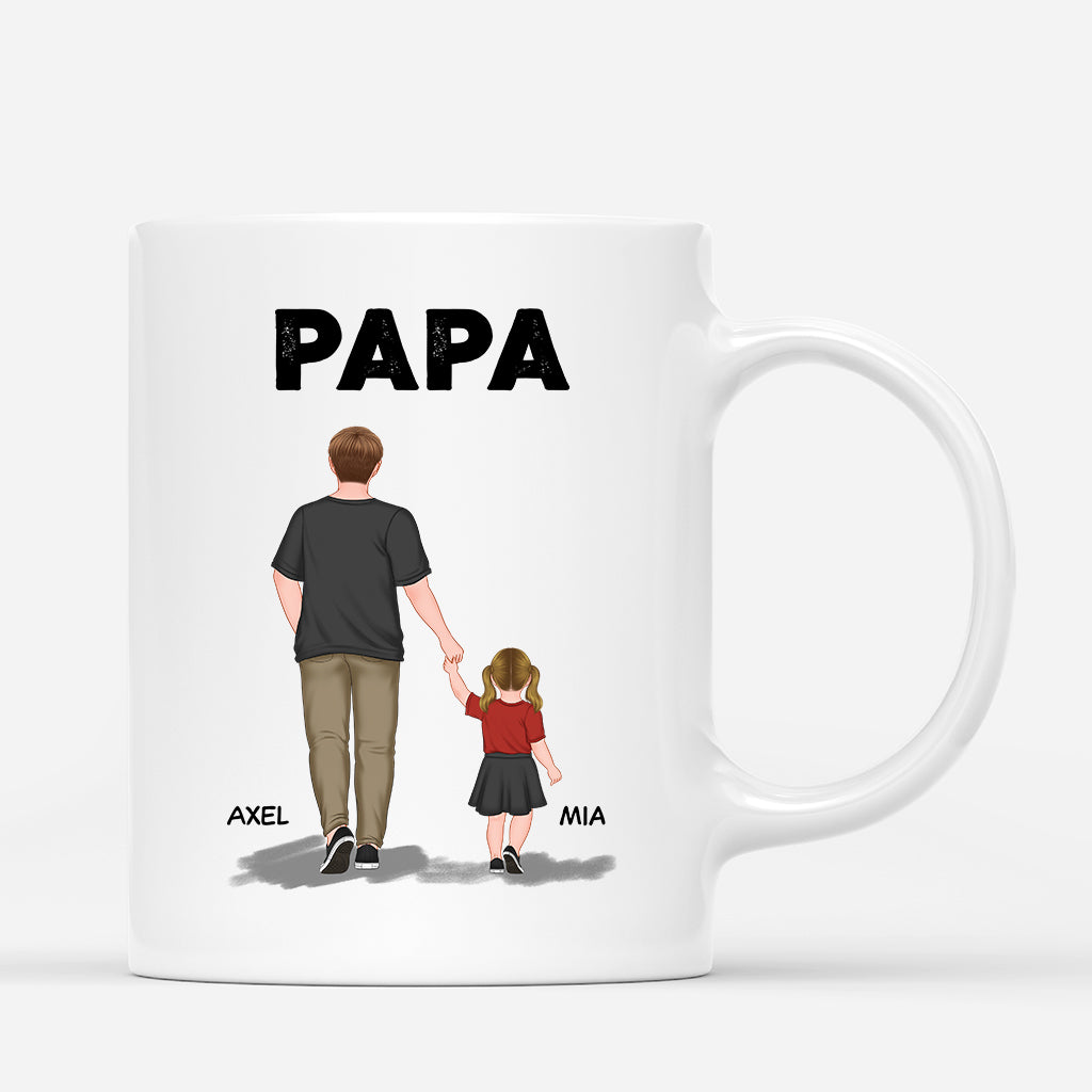 0909MGE1 Personalisierte Geschenke Tasse Kinder Papa Opa