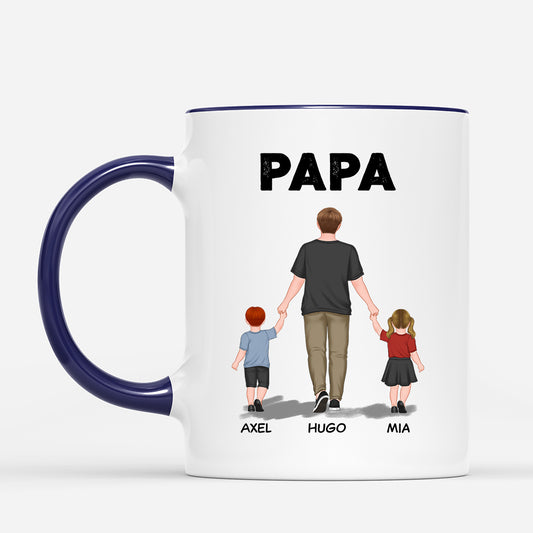0909MGE2 Personalisierte Geschenke Tasse Kinder Papa Opa
