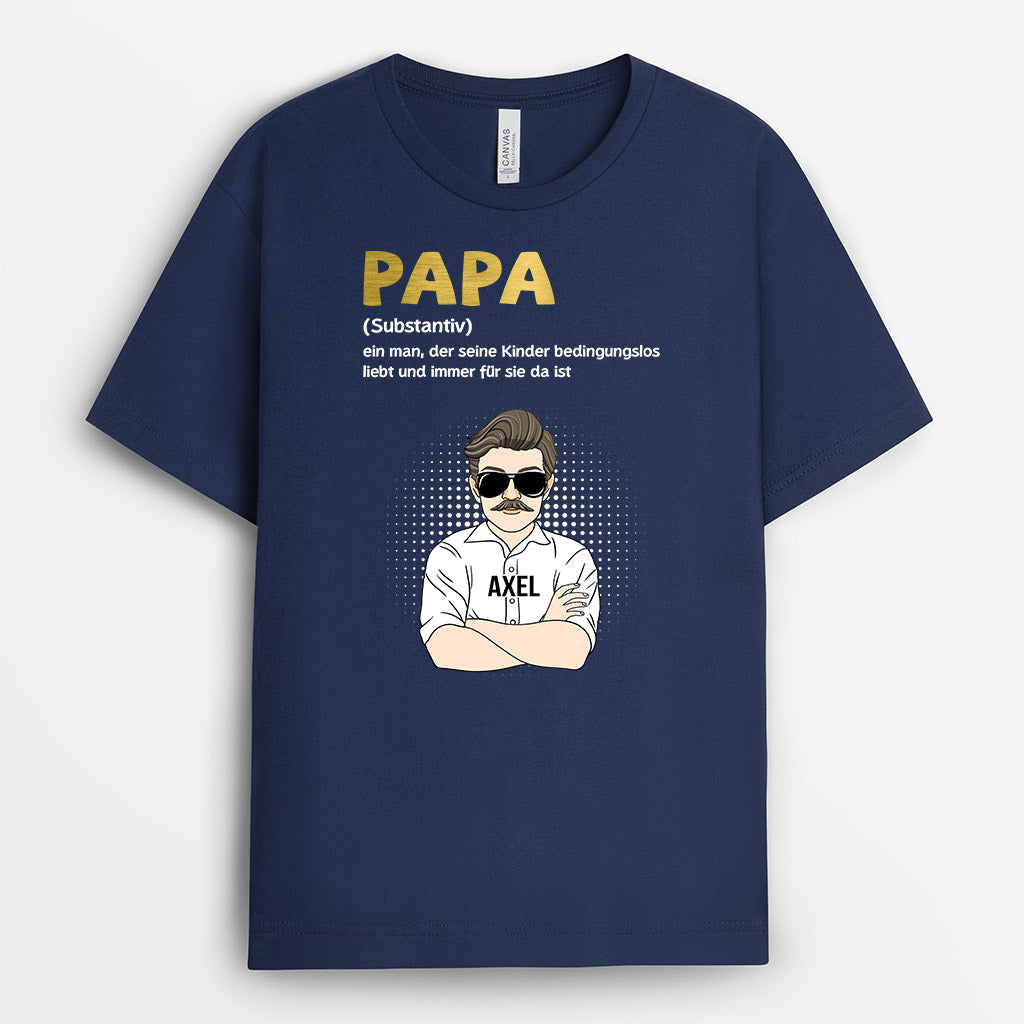 0912AGE2 Personalisierte Geschenke T Shirt Kinder Papa Opa