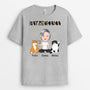 0915AGE2 Personalisierte Geschenke T Shirt Katzen Katzenmama Katzenliebhaber Katzenbestzer