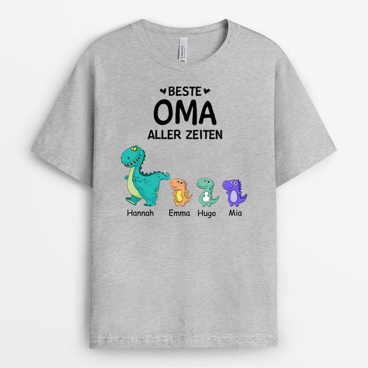 0922AGE1 Personalisierte Geschenke T Shirt Kinder Enkelkinder Mama Oma