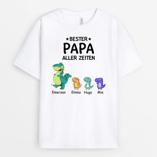 0922AGE1 Personalisierte Geschenke T Shirt Kinder Enkelkinder Papa Opa