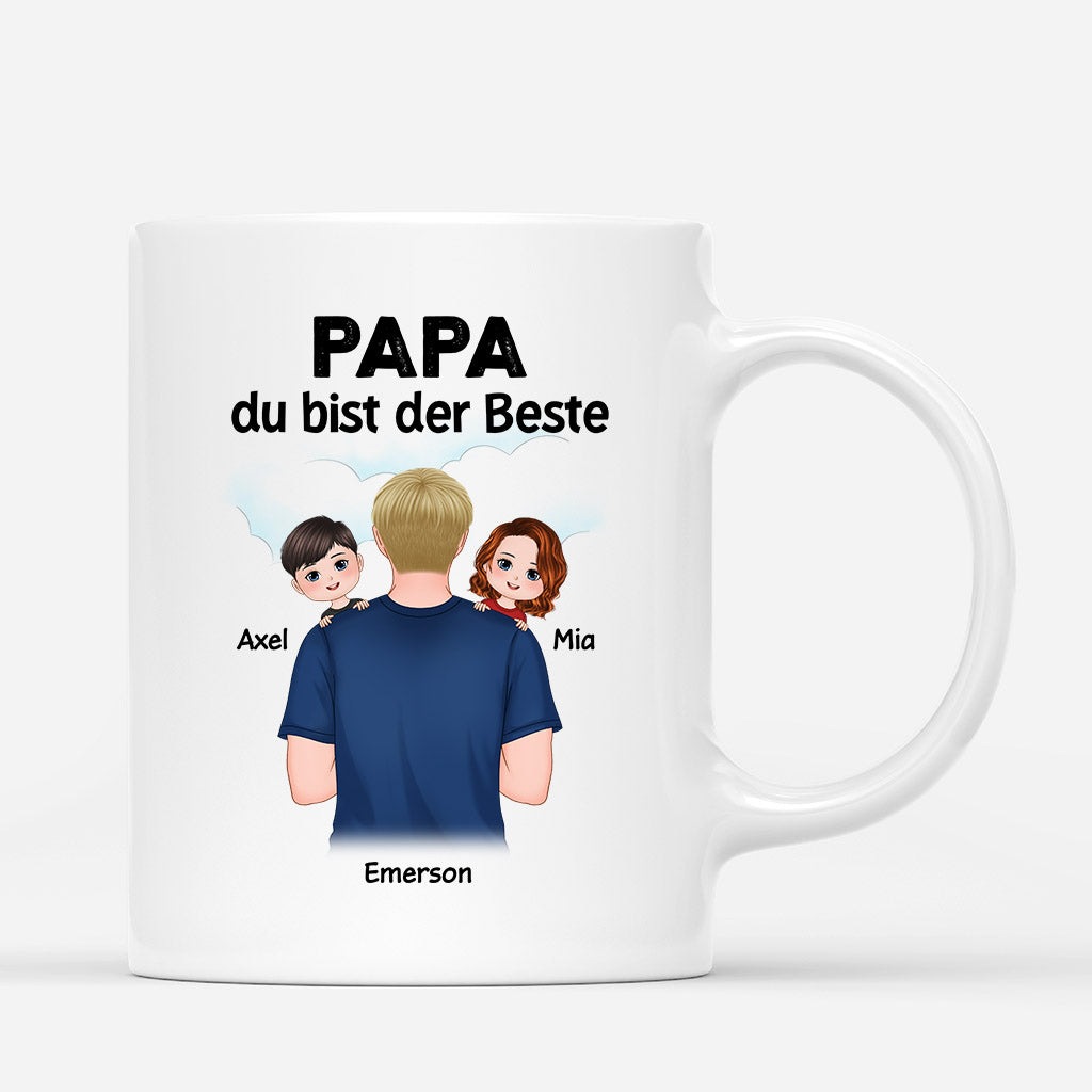 0926MGE1 Personalisierte Geschenke Tasse Kinder Enkelkinder Papa Opa