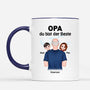 0926MGE2 Personalisierte Geschenke Tasse Kinder Enkelkinder Papa Opa